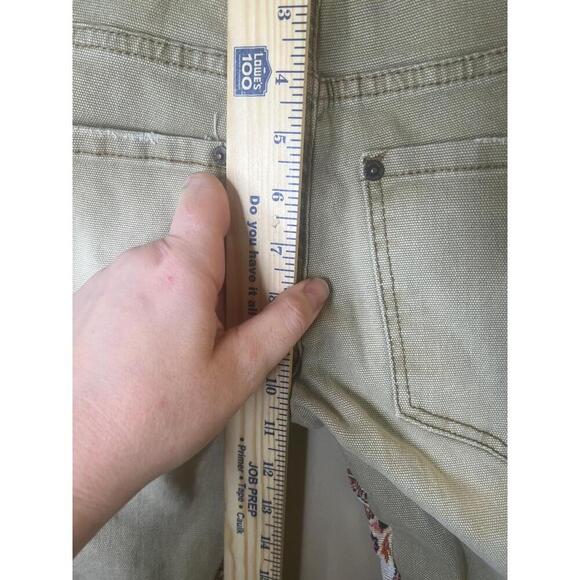 NWT VALABASAS Jeans Mens Size 29 Beige Patchwork Stacked Distressed Slim Fit - Picture 13 of 13